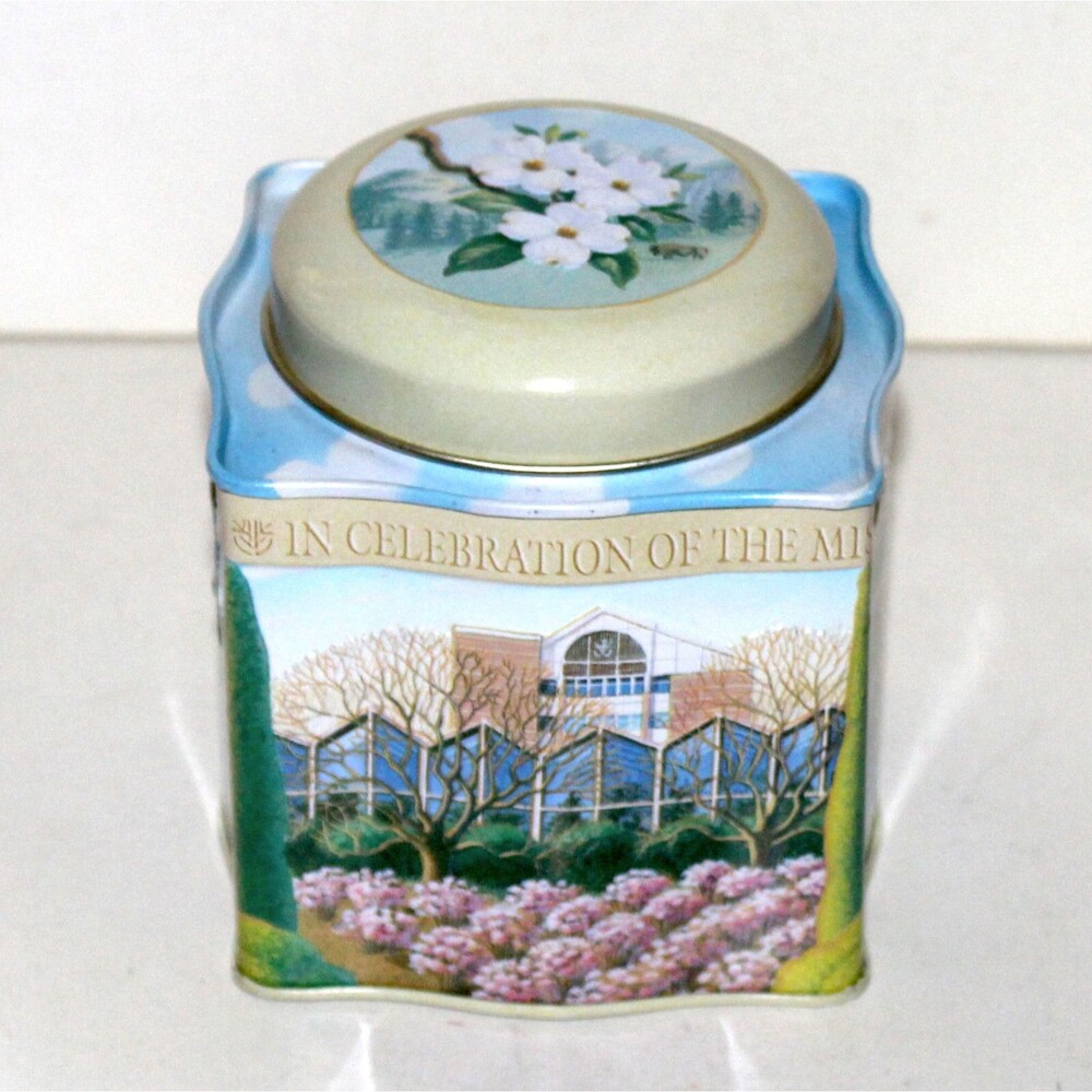 Missouri Botanical Garden Tin Box 2000 4 Seasons St. Louis home decor floral